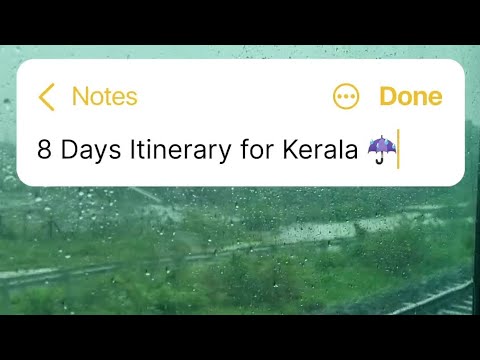 Kerala itinerary | Kerala trip plan | check out description for detailed itinerary